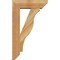 Ekena Millwork Funston Slat Rough Sawn Bracket w/ Offset Brace, Western Red Cedar, 6"W x 18"D x 30"H BKT0604X18X30FST06RWR - alternate 4